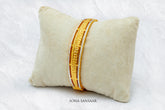 Clastro Two Tone Gold Bangle | Sona Sansaar